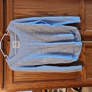SO, Light Blue, Medium, Knit Sweater